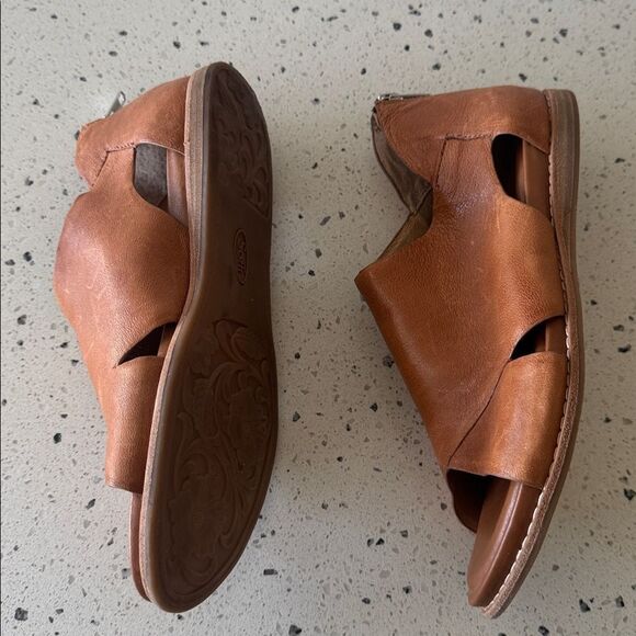 Sofft Cognac Brown Leather Sandals Open Toe Casual Comfortable Women’s Size 10M - Picture 6 of 12